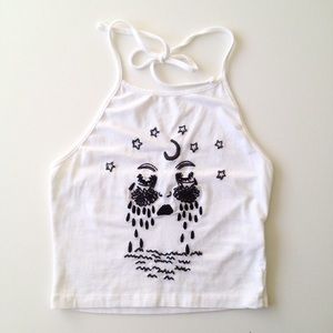 Brandy Melville Sachi Moon Tears Halter